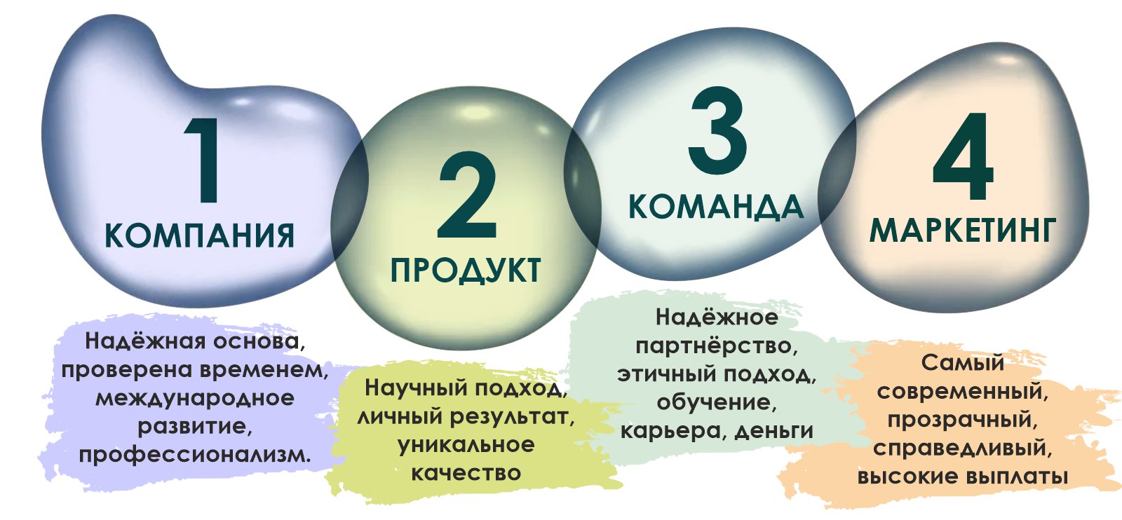 4 фундамента — «капсулы» нашего бизнеса